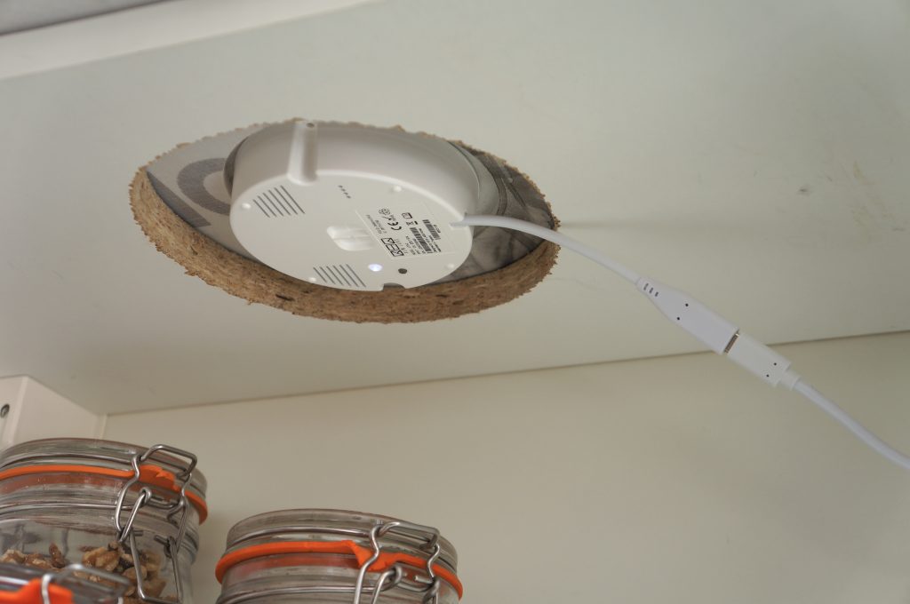 UTS-2 mounted under kitchen countertop