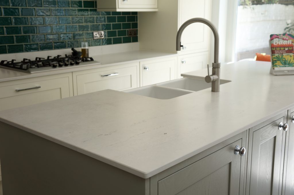 cosentino silestone countertop with kew labs wireless charging