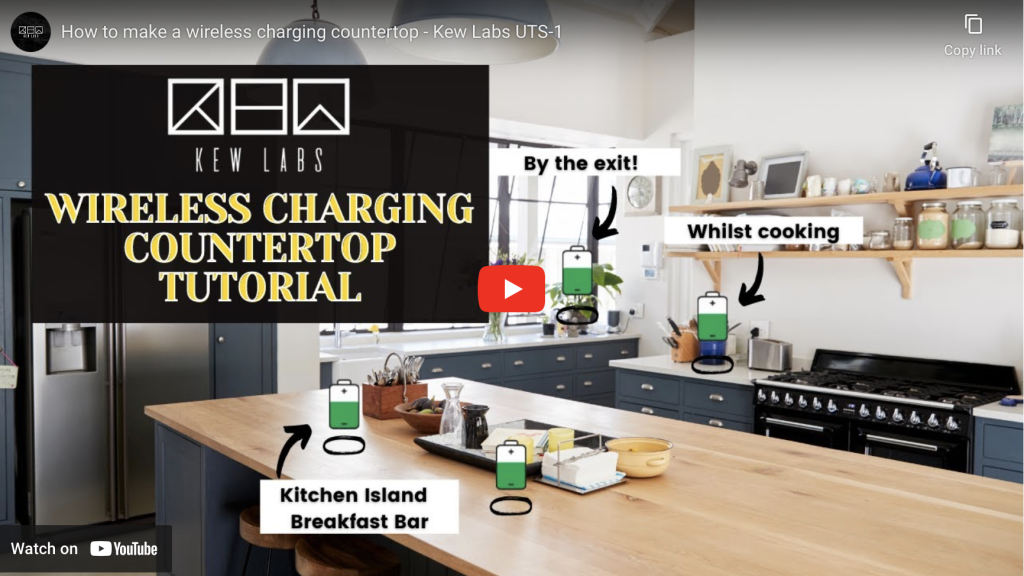 How to plan a wireless charging countertop in your kitchen?