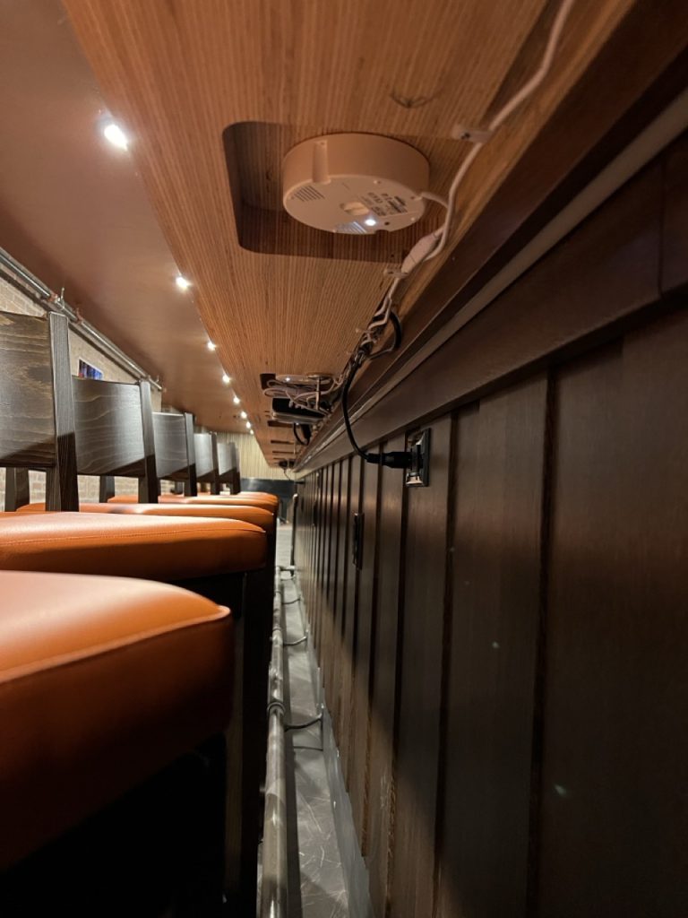 phone charging under bar counter